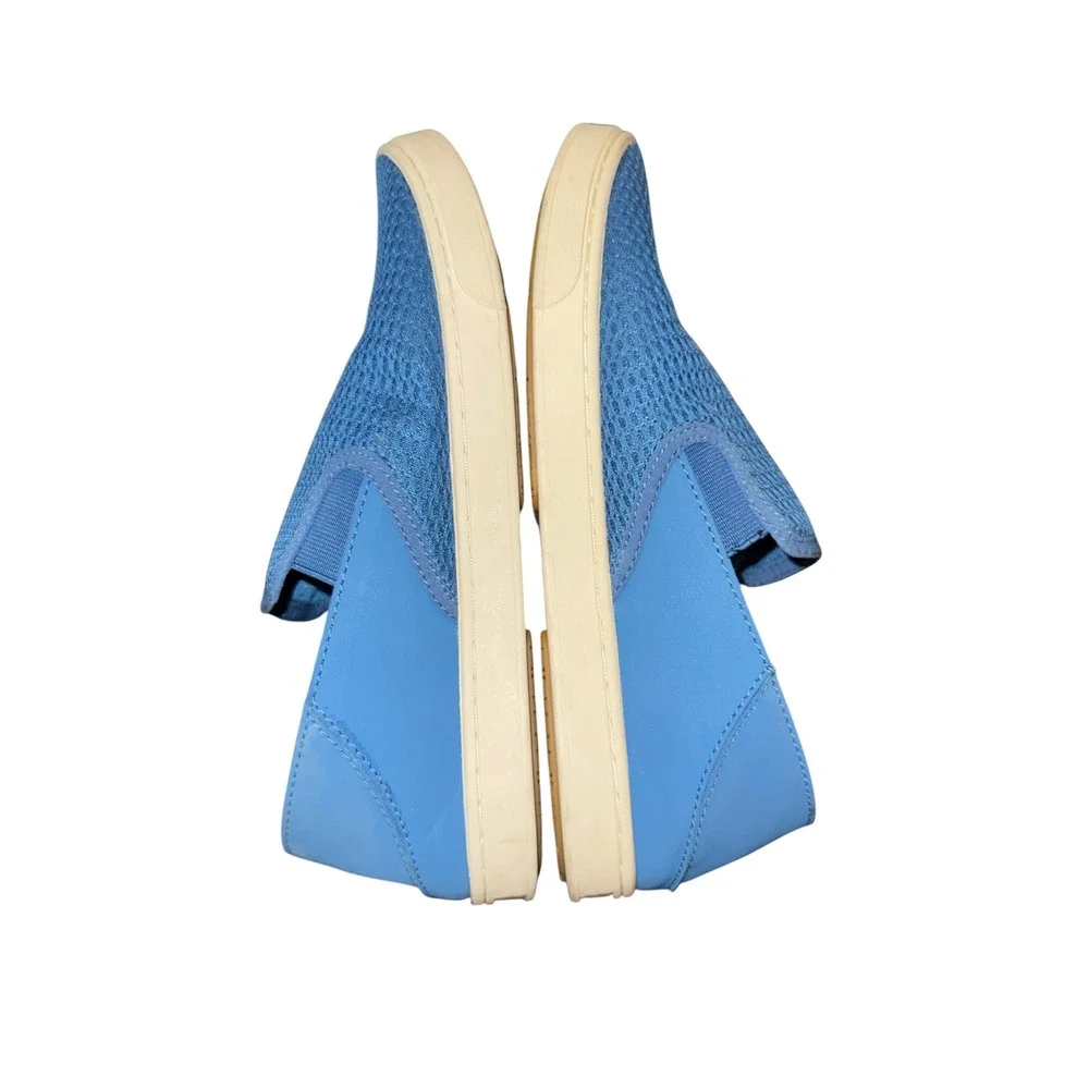 Olukai Pehuea Sneakers Women 8.5 Blue  Slip On Mesh Drop-In Heel 20271-CSCS